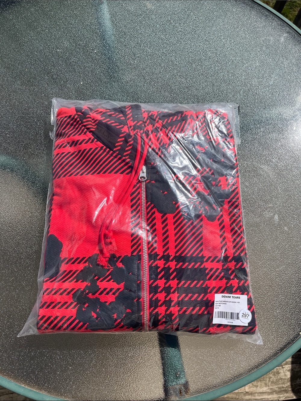 Denim Tears Plaid Wreath Zip Hoodie NWT! - Picture 2 of 2